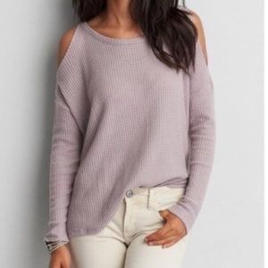 American Eagle Soft & Sexy Cold Shoulder Top